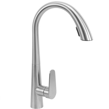 REA-B5314 - Keukenkraan met uittrekbare sproeikop ROSS 43 cm nikkel