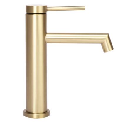 REA-B5316 - Wastafelkraan FOSS 20,5 cm geborsteld goud