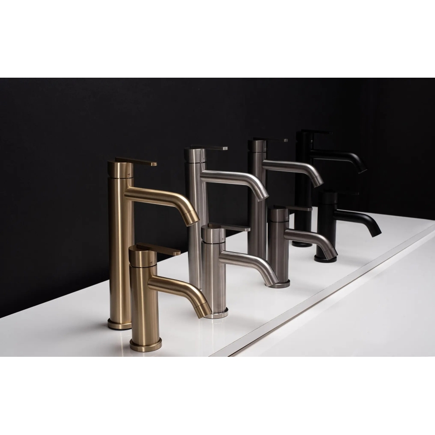 REA-B5505 - Wastafelmengkraan ONTARIO 17,5 cm geborsteld goud