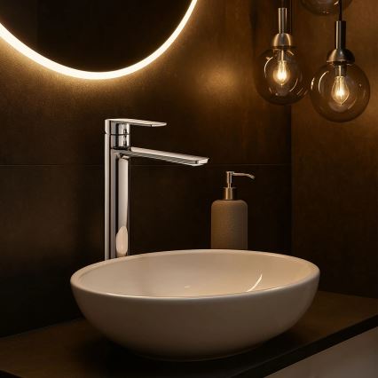 REA-B6203 - Wastafelkraan STORM 29,5 cm glanzend chroom