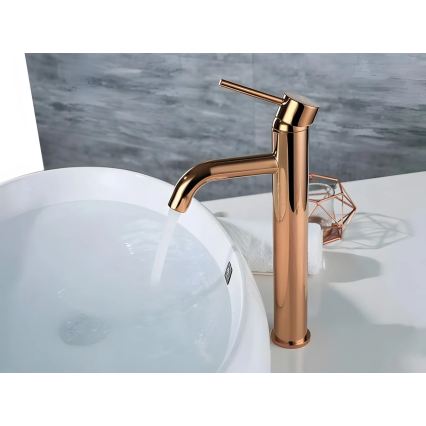 REA-B6321 - Wastafelmengkraan LUNGO 28 cm roségoud