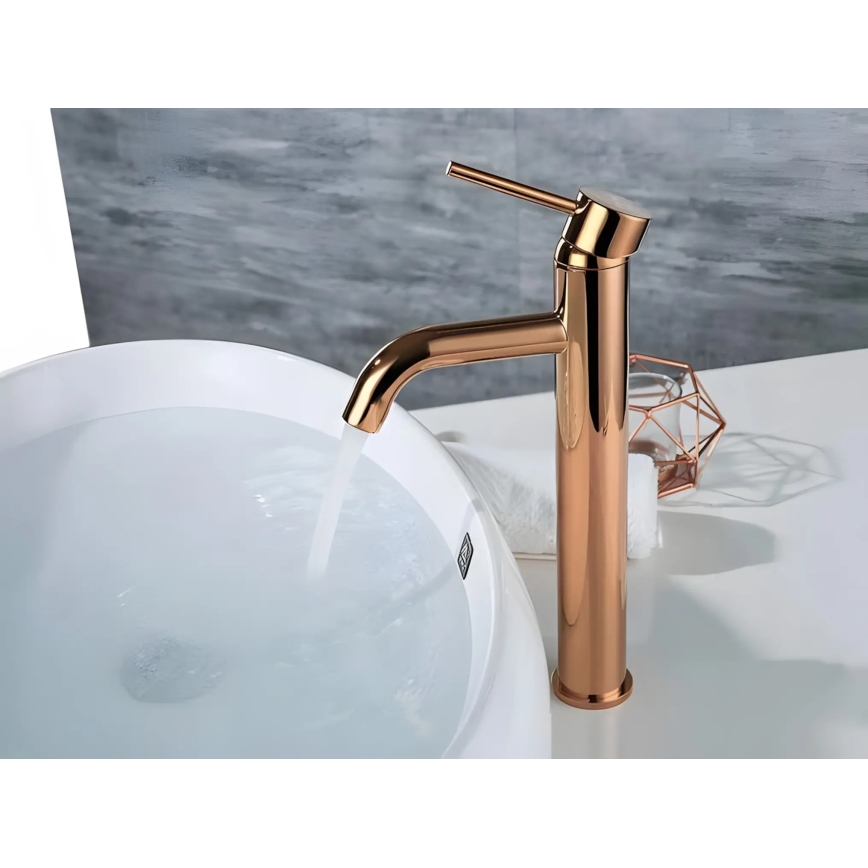 REA-B6321 - Wastafelmengkraan LUNGO 28 cm roségoud