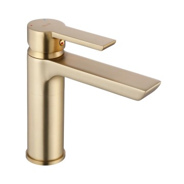 REA-B6410 - Wastafelkraan ARGUS 16 cm geborsteld goud