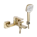 REA-B6414 - ARGUS badkraanset, geborsteld goud