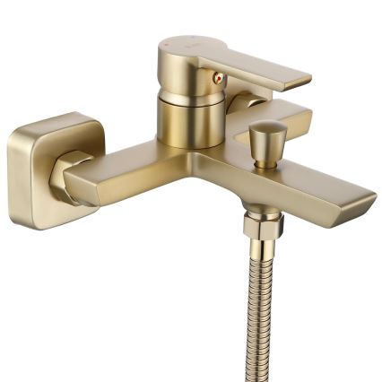 REA-B6414 - ARGUS badkraanset, geborsteld goud