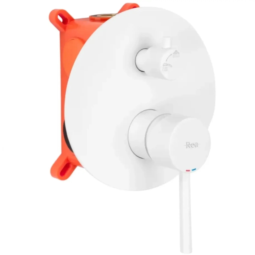 REA-B6440 - Badset met inbouwmengkraan LUNGO, mat wit