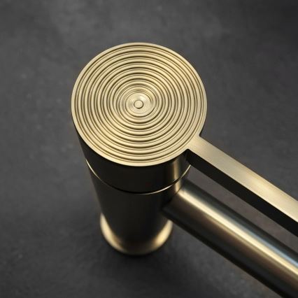 REA-B6444 - Gouden wastafelmengkraan FOSTER 18,2 cm