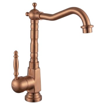 REA-B6528 - Wastafelkraan BONA 28,5 cm geborsteld koper