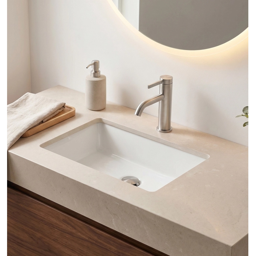 REA-B6530 - Wastafelmengkraan RIVO 16,5 cm nikkel