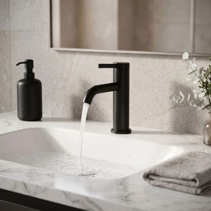 REA-B6531 - Wastafelmengkraan RIVO 16,5 cm zwart