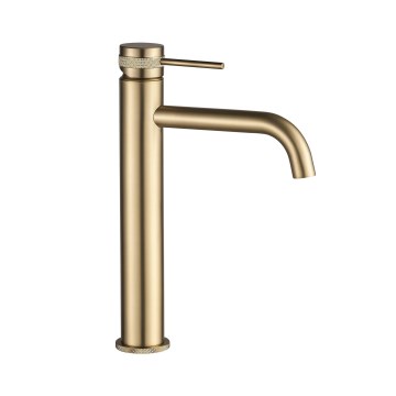 REA-B6896 - Wastafelkraan LUNGO 28 cm geborsteld goud