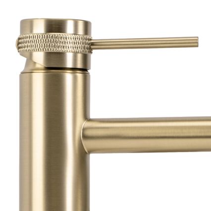 REA-B6896 - Wastafelkraan LUNGO 28 cm geborsteld goud