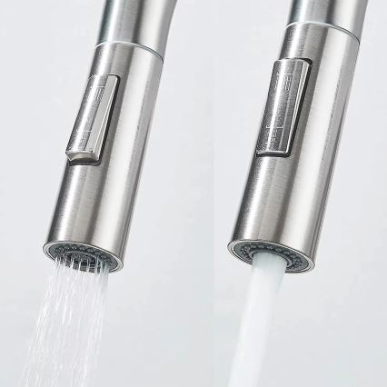 REA-B7563 - Keukenkraan met uittrekbare sproeikop en geïntegreerde filtratie ECO FRESH 37,5 cm, nikkel