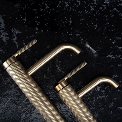 REA-B7802 - Wastafelmengkraan ARGON 29,5 cm geborsteld goud