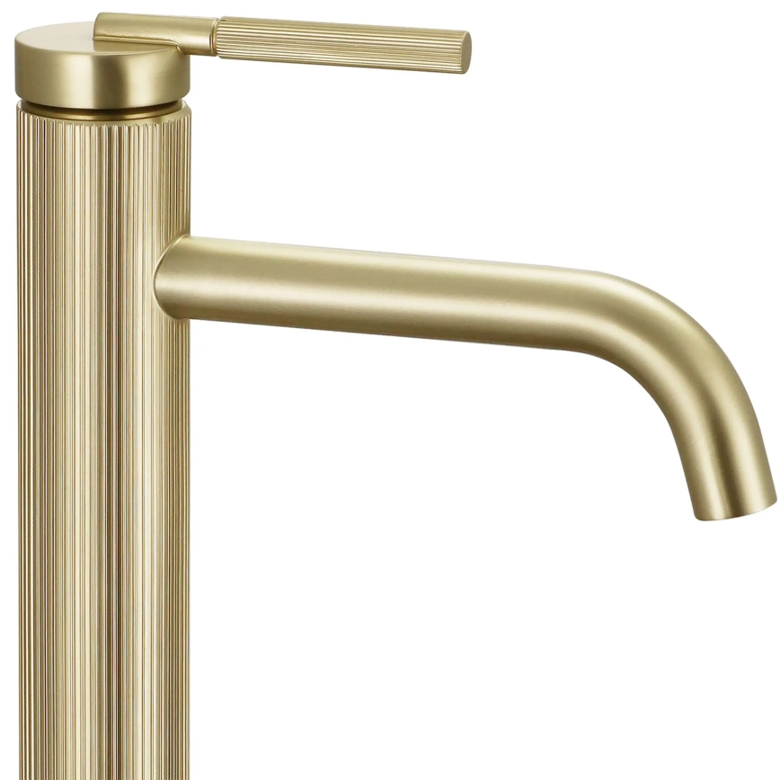 REA-B7802 - Wastafelmengkraan ARGON 29,5 cm geborsteld goud