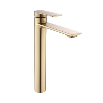 REA-B7962 - Wastafelkraan STORM 29,5 cm geborsteld goud