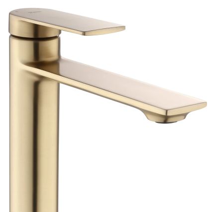 REA-B7962 - Wastafelmengkraan STORM 29,5 cm, geborsteld goud