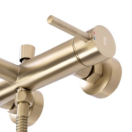 REA-B8010 - Badset LUNGO, geborsteld goud