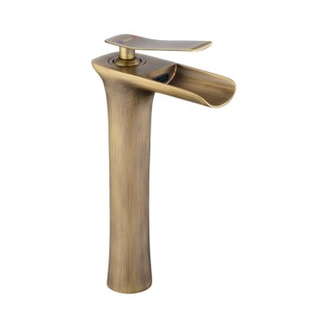 REA-B8120 - Wastafelmengkraan LAGUNA 30 cm geborsteld goud