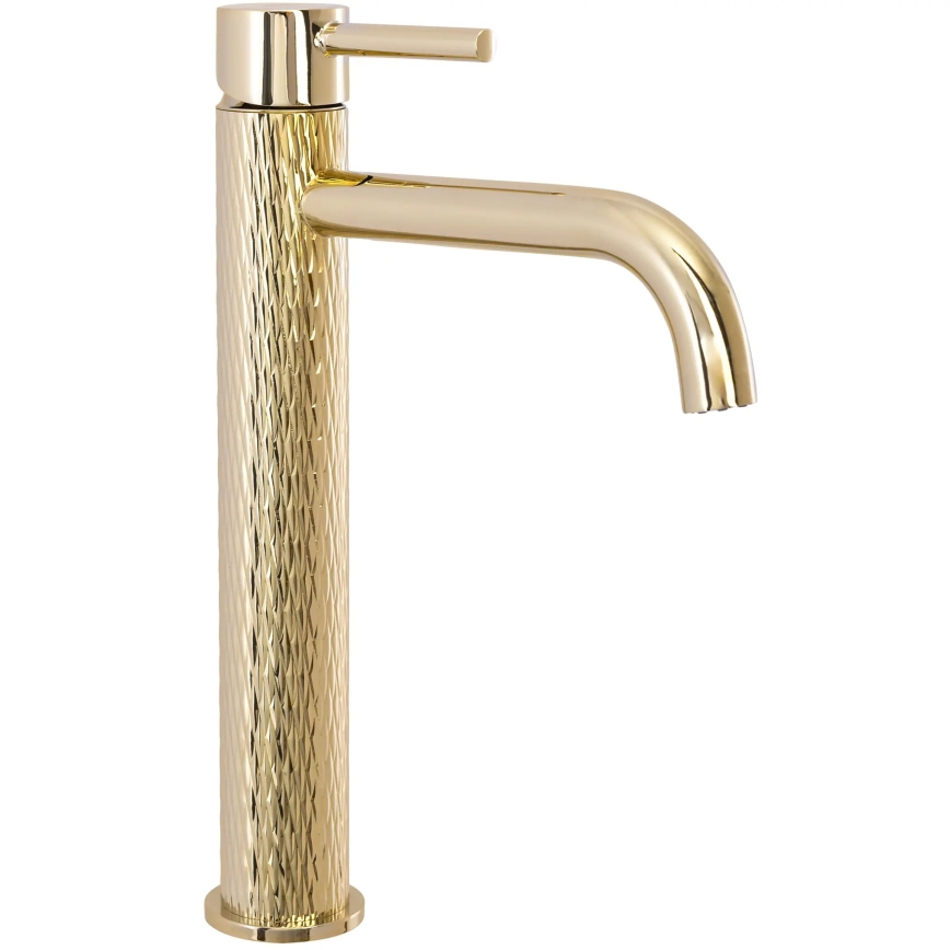 REA-B8821 - Gouden wastafelkraan LUNGO ART 28 cm