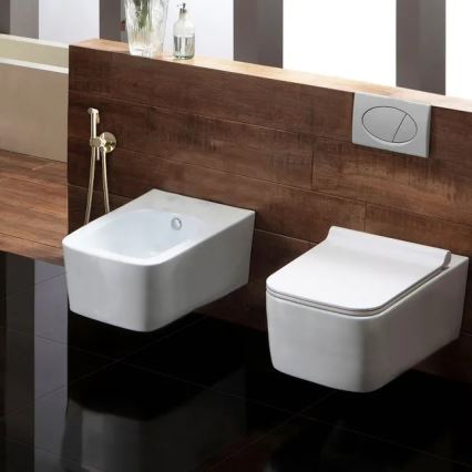 REA-B8979 - Bidetkraan met bidetdouche voor inbouwmontage LUNGO, goud