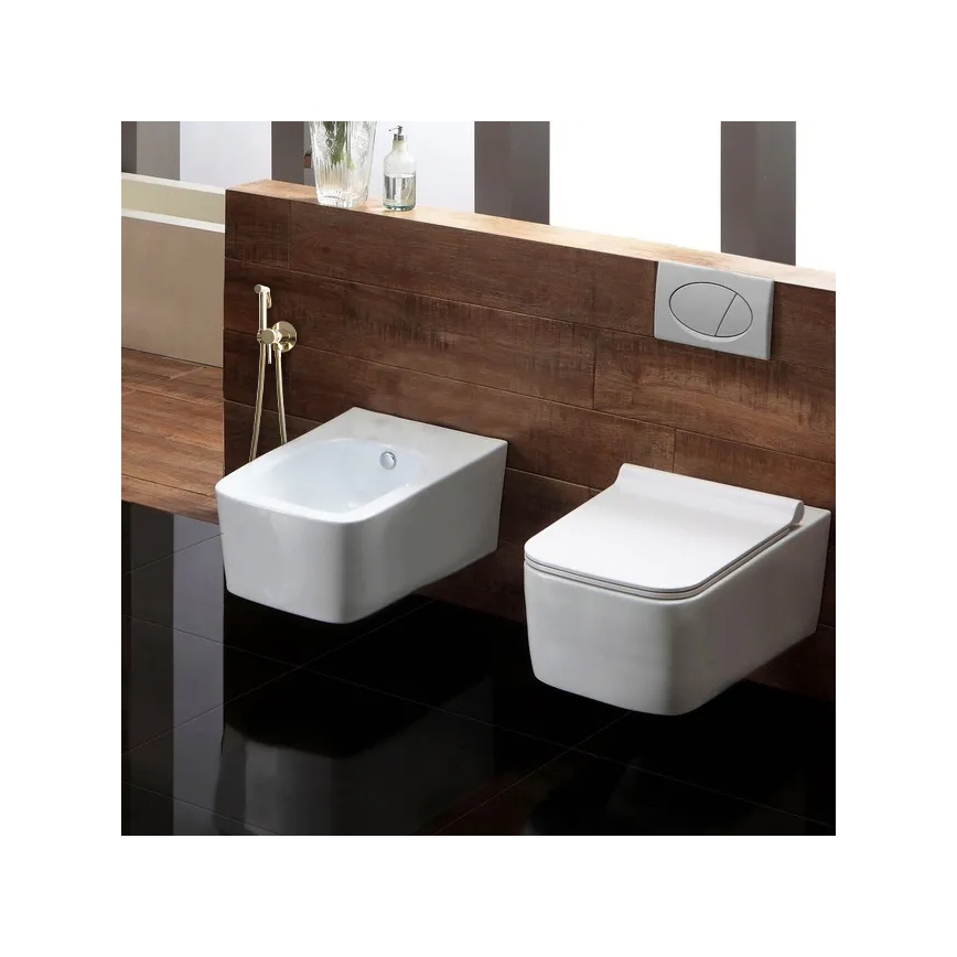 REA-B8979 - Bidetkraan met bidetdouche voor inbouwmontage LUNGO, goud