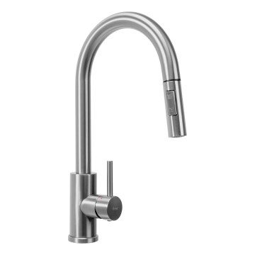 REA-B9146 - Keukenkraan FRESH 39,5 cm met uittrekbare uitloop nikkel