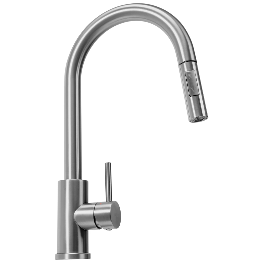 REA-B9146 - Keukenkraan FRESH 39,5 cm met uittrekbare uitloop nikkel