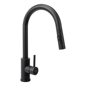 REA-B9147 - Keukenkraan met uittrekbare handdouche FRESH 39,5 cm mat zwart