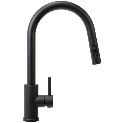 REA-B9147 - Keukenkraan met uittrekbare handdouche FRESH 39,5 cm mat zwart