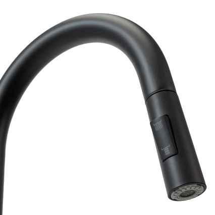 REA-B9147 - Keukenkraan met uittrekbare handdouche FRESH 39,5 cm mat zwart