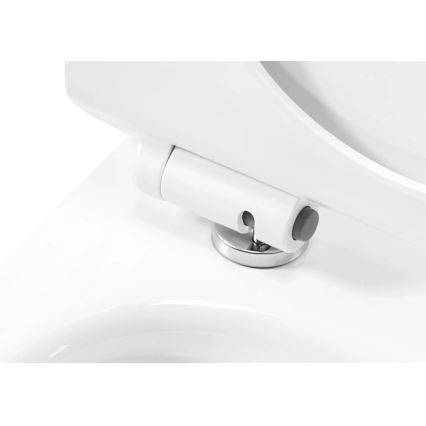 REA-C1400 - Hangend toilet met toiletbril CARTER RIMLESS keramiek/wit