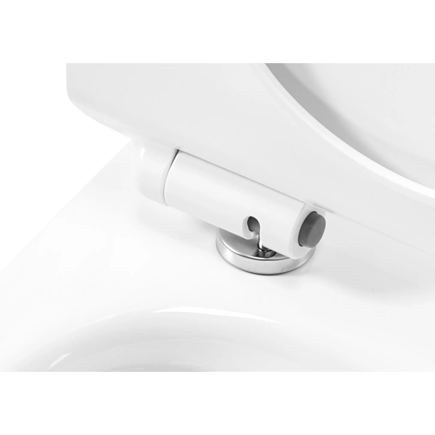 REA-C1400 - Hangend toilet met toiletbril CARTER RIMLESS keramiek/wit