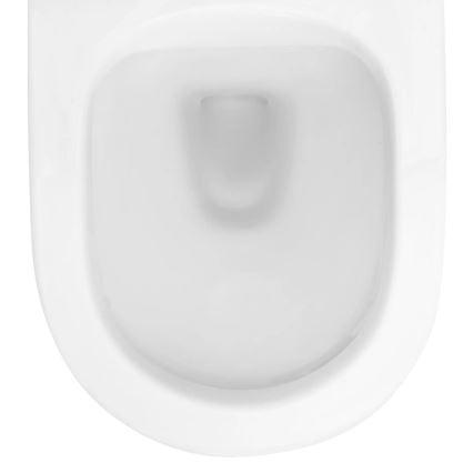 REA-C2760 - Hangend toilet met toiletzitting CARLO FLAT MINI RIMLESS keramiek/glanzend wit