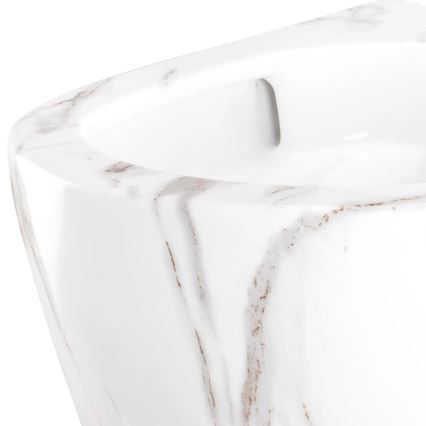 REA-C6390 - Hangend toilet met zitting CARTER TORNADO RIMLESS keramiek/steenlook