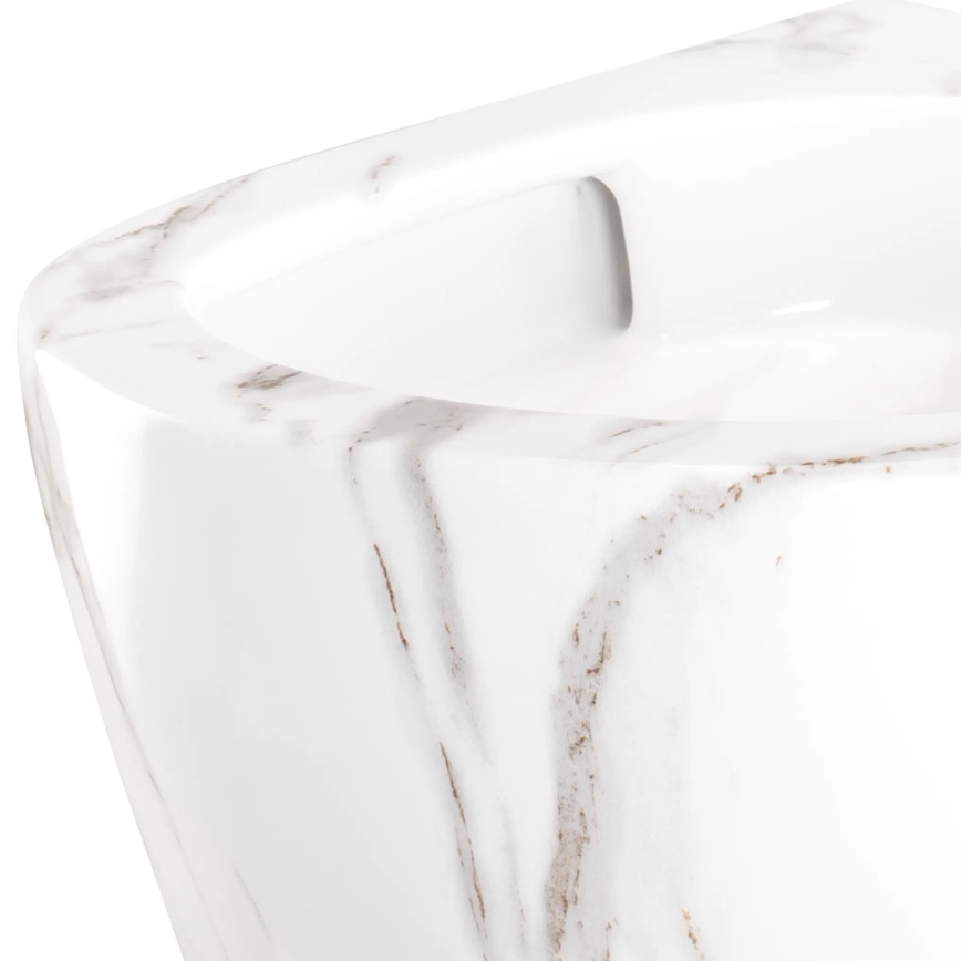 REA-C6390 - Hangend toilet met zitting CARTER TORNADO RIMLESS keramiek/steenlook