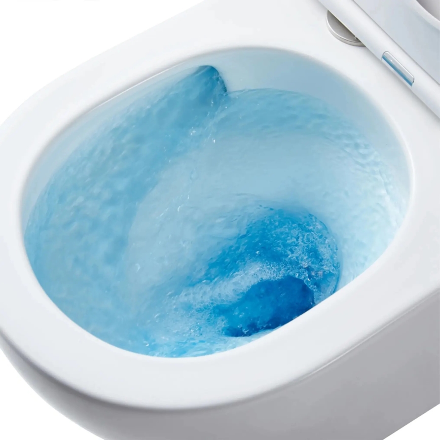 REA-C6390 - Hangend toilet met zitting CARTER TORNADO RIMLESS keramiek/steenlook