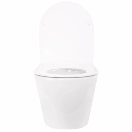 REA-C6800 - Wandcloset met toiletzitting TITO TORNADO RIMLESS keramiek/wit