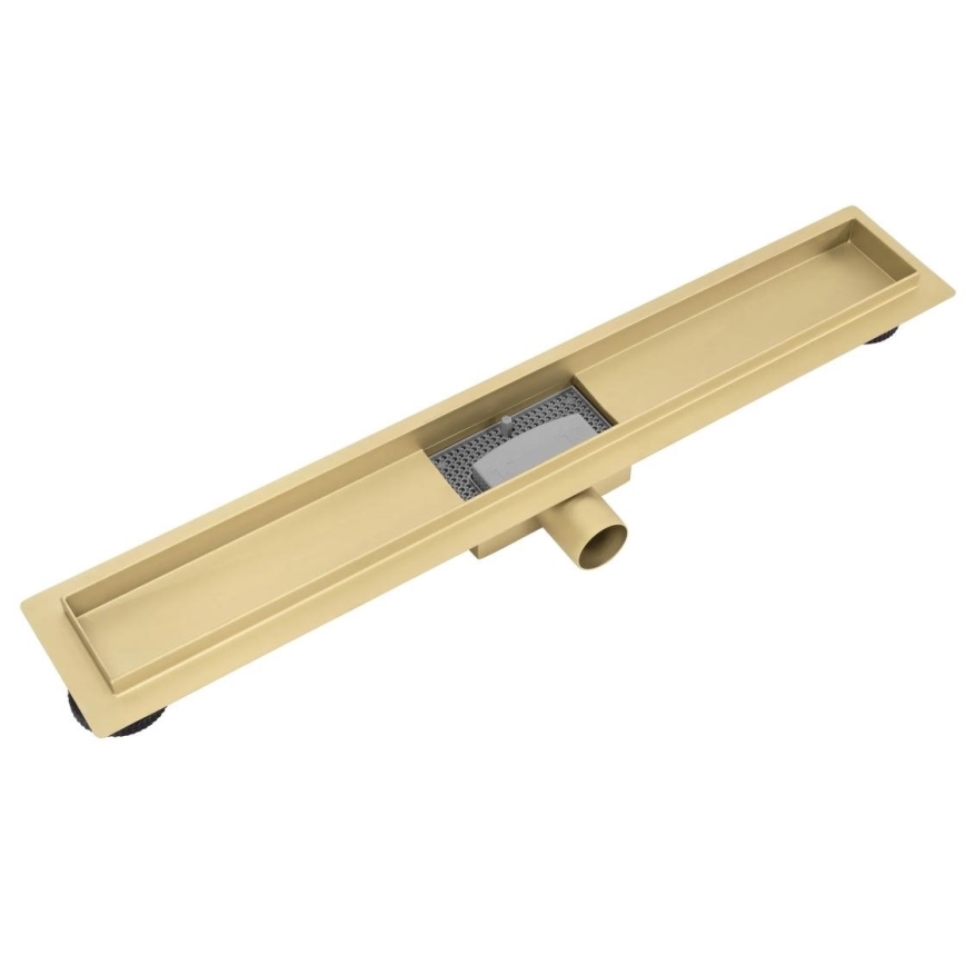 REA-G2562 - Afvoergoot NEOX 70 cm roestvrij staal/goud