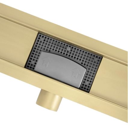 REA-G2562 - Afvoergoot NEOX 70 cm roestvrij staal/goud