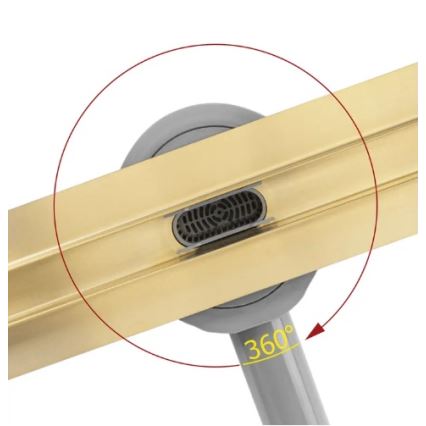 REA-G2714 - Afvoergoot NEOX SLIM 70 cm roestvrij staal/geborsteld goud
