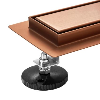 REA-G4800 - Afvoergoot NEOX PRO 60 cm geborsteld koper