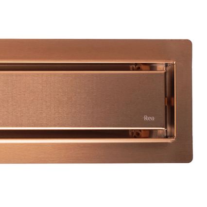 REA-G4802 - Afvoergoot NEOX PRO 80 cm, geborsteld koper