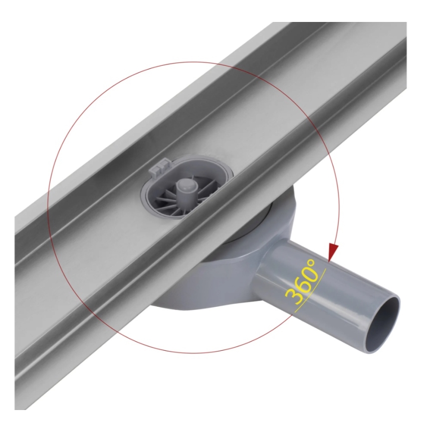 REA-G5808 - NEOX PRO afvoergoot 70 cm roestvrij staal