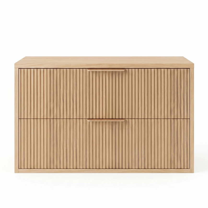 REA-M0409 - Hangende onderkast voor wastafel MONO 80x48,5 cm beige
