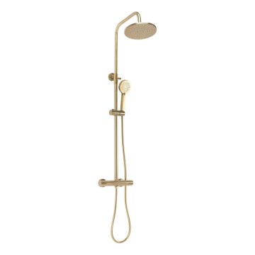 REA-P2323 - Doucheset PAROT met thermostaatkraan, geborsteld goud