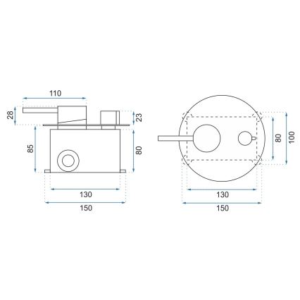 REA-P4100 - LUNGO doucheset met inbouwmengkraan, zwart