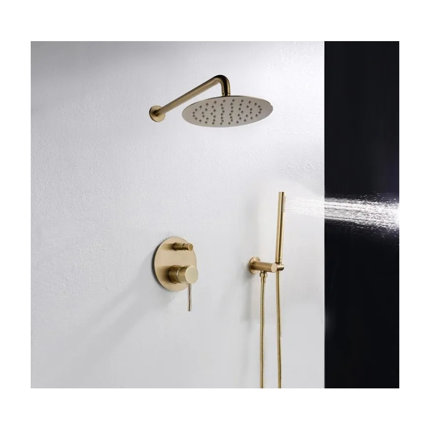 REA-P4110 - Doucheset met inbouwmengkraan LUNGO, goud