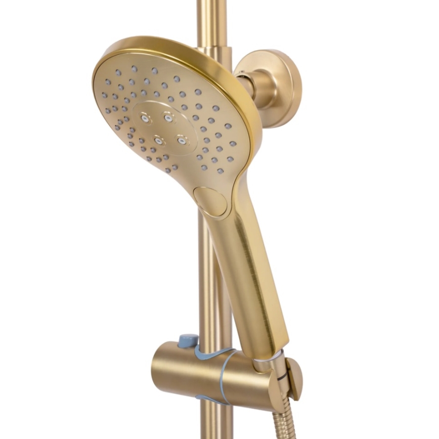 REA-P6602 - Doucheset met thermostaatkraan VINCENT, geborsteld goud