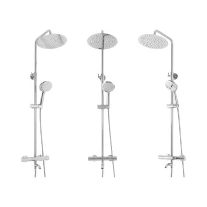 REA-P6607 - Doucheset met thermostatische mengkraan LUNGO glanzend chroom